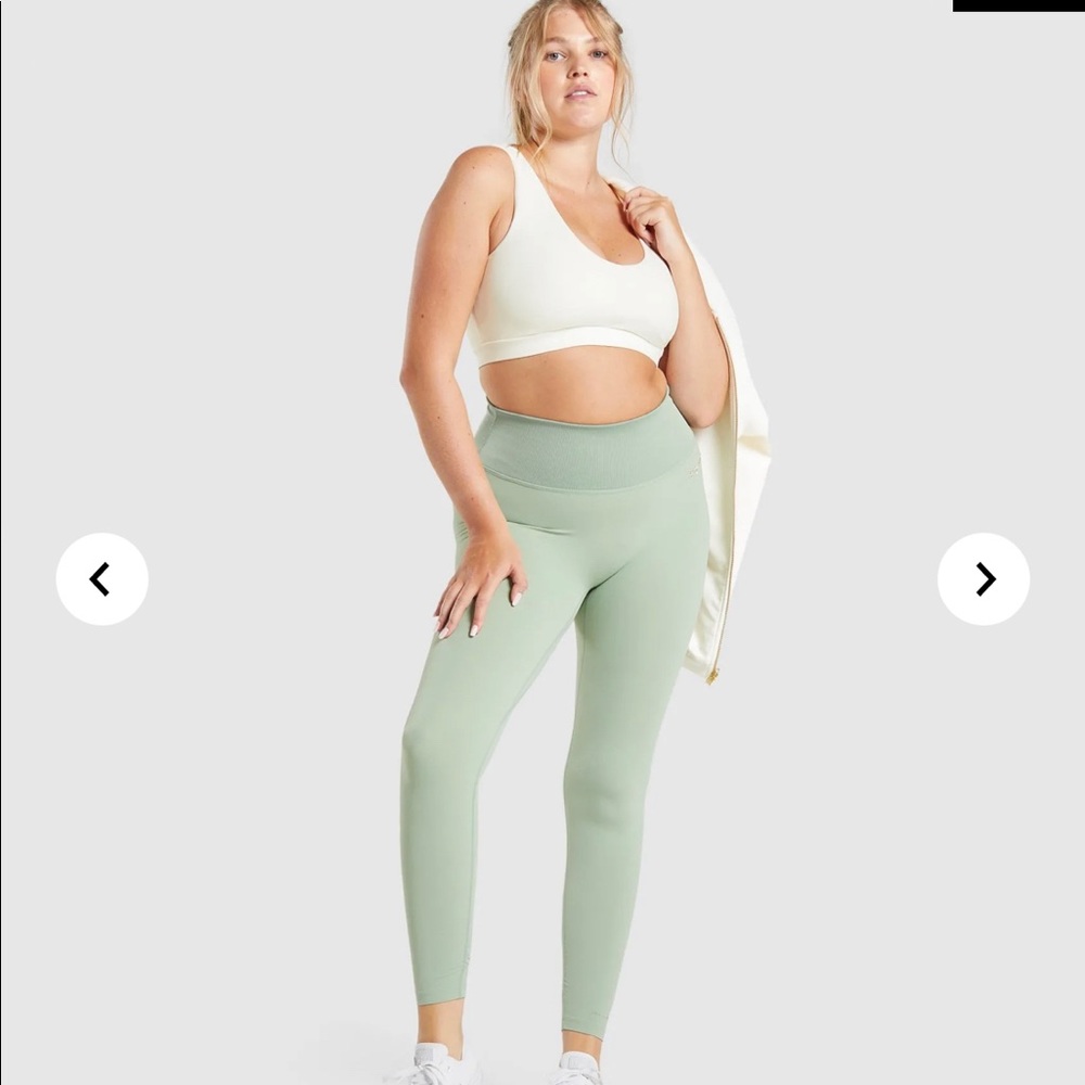 NWT Gymshark x Whitney Simmons Rib Legging:Moss M